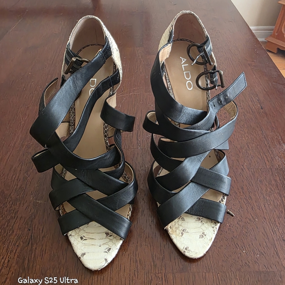 ALDO Women's Black Strappy Sandals